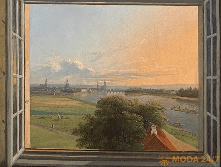 К. Г. Траугот Фабер «Вид на Дрезден», 1824. Русско-немецкие мечты о свободе в Новой Третьяковке