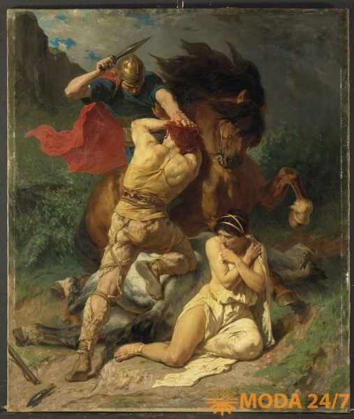 Эварист-Виталь Люмине (Évariste Vital Luminais), «Схватка за невольницу», 1880