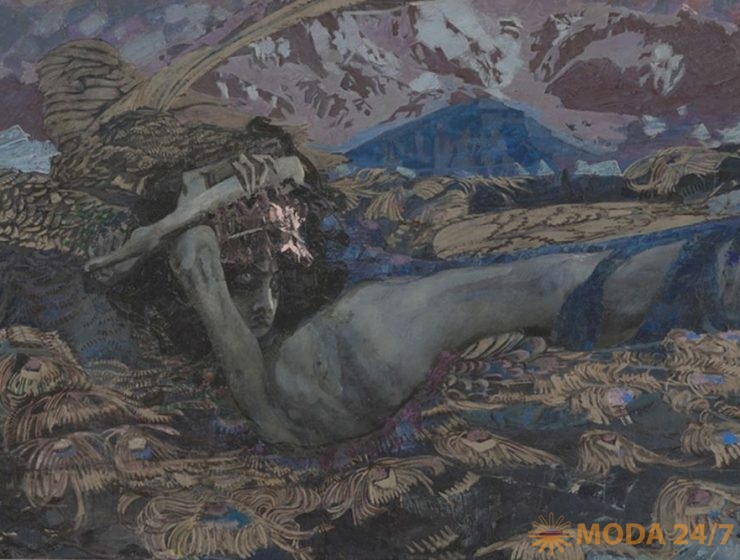 Врубель летящий. «Демон поверженный», М.А. Врубель, 1902
