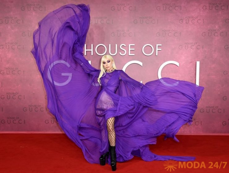 Lady Gaga на премьере фильма «Дом Gucci» в Лондоне