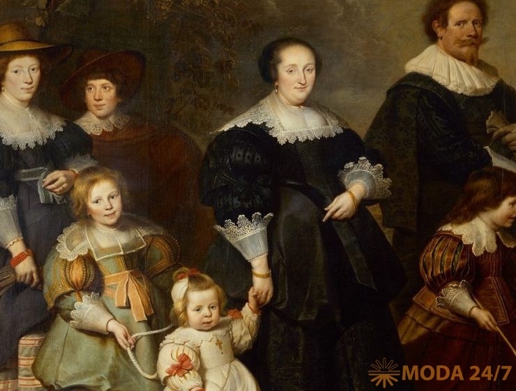 Дарите шедевры красоты: Автопортрет художника с женой Сюзанной Кок и детьми. Корнелис де Вос (1634) фрагмент