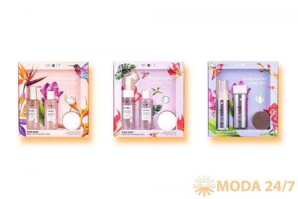 Новые наборы Mixit: Your Skin Daily Set Normal to Oily Gift Box, Your Skin Daily Set Normal to Dry Gift Box и Proto Cosmetic Daily Set Gift Box