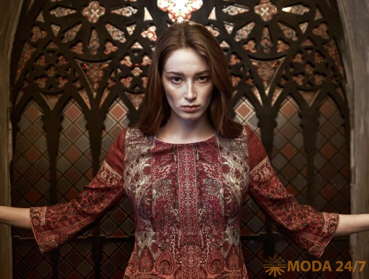Платье Tatiana Larina из шерстяной ткани «Византия»