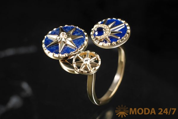 Тройное кольцо из коллекции «Звезды»